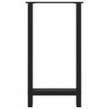 vidaXL Nohy barového stola, čierne, 2 ks, 50 x (90-91) cm, oceľové