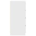 vidaXL Komoda biela 37,5x35x76 cm spracované drevo