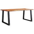 vidaXL Jedálenský stôl so živou hranou 180x90x75 cm masívna akácia