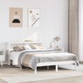 vidaXL Posteľ bez matraca biely 150x200 cm masívna borovica