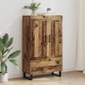 vidaXL Highboard Staré drevo 69,5 x 31 x 115 cm Kompozitné drevo