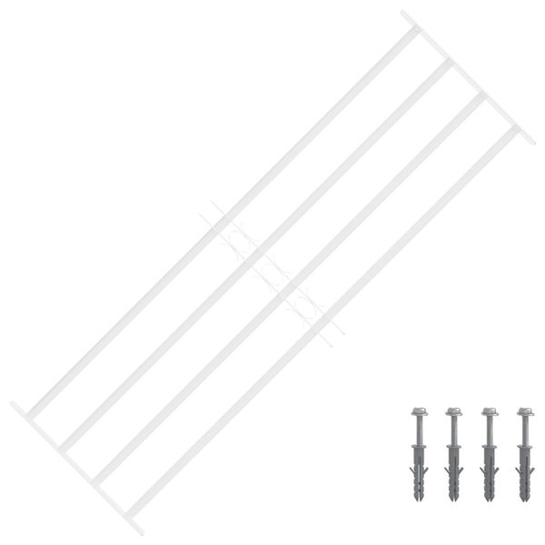 vidaXL Bezpečnostné mreže na okná so 4 priečnymi tyčami 3 pcs