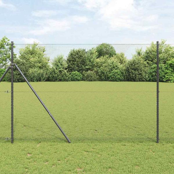 vidaXL Vonkajší šesťuholníkový fénový základný upevňovač 25 x 1,6 m