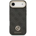 Puzdro Guess 4G Strass Logo & Big Strap Metal Buttons MagSafe pre iPhone Air čierna