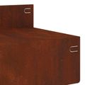 vidaXL Obrubník trávnika 30 ks 100 x 10 x 8 cm Oceľ Hrdzavý