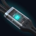 BWOO 3-v-1 Kábel USB - USB-C, Lightning, Micro USB 1m 3A X274 čierny