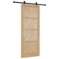 vidaXL Posuvné dvere ORKDAL 86 x 211 cm Borovicový masív Prírodná