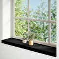 vidaXL Okenný parapet 2 ks hnedočierná 70x20x2 cm dubový masív