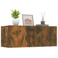 vidaXL TV stolíky 2 ks dymový dub 80x30x30 cm spracované drevo