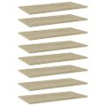 vidaXL Prídavné police 8 ks, dub sonoma 60x30x1,5 cm, drevotrieska