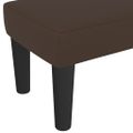 vidaXL Lavička hnedá 70x30x30 cm umelá koža