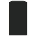 vidaXL Komoda s LED svetlami čierna 163x37x67 cm
