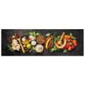 vidaXL Kuchynský koberec umývateľný Spices 60x180 cm zamat