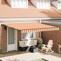vidaXL Rám markízy Viacfarebný 400 × 300 cm Polyester s PU povrchom