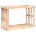 vidaXL Vonkajší držiak na polená 108x52x74 cm masívna borovica