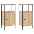 vidaXL Nočné stolíky 2 ks dub sonoma 41x31x80 cm kompozitné drevo