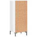 vidaXL Komoda lesklá biela 34,5x32,5x90 cm kompozitné drevo