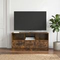 vidaXL TV skrinka Dymový dub 102 x 34,5 x 47 cm Kompozitné drevo