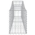 vidaXL Oblúkový gabionový kôš 12 ks 200x30x40/60 cm pozinkované železo