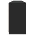 vidaXL Komoda s LED svetlami čierna 202x37x67 cm