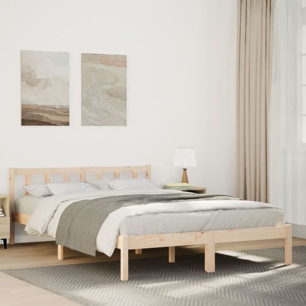 vidaXL Extra dlhá posteľ bez matraca 160x220 cm masívna borovica