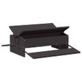 vidaXL Krmítko s pedálom pre kura Čierna 75 x 53 x 20,5 cm 10 kg
