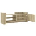 vidaXL TV skrinka dub sonoma 100x35x40 cm spracované drevo