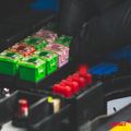 Autopoistky nožové štandard s led diódou 10 ks AMiO-04341