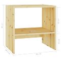 vidaXL Nočný stolík 40x30,5x40 cm jedľový masív