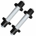 vidaXL Kolesá na fúrik z PU s nápravami 2 ks 4.00-8 390 mm