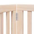 vidaXL Brána pre psa s dverami sklad. 12 panelov 600 cm topoľové drevo