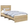 vidaXL Rám postele Sonoma dub 80 x 200 cm Kompozitné drevo