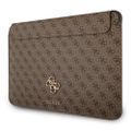Puzdro Guess GUCS13G4GFBR 13" hnedé 4G veľké logo