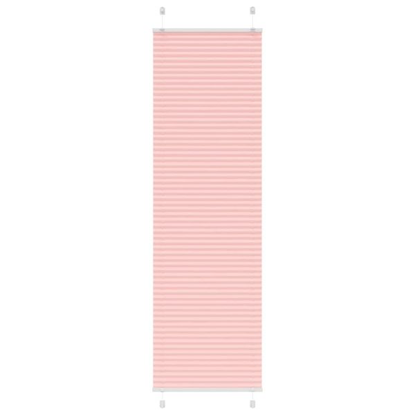 vidaXL Plisovaná roleta ružová 55x200 cm šírka látky 54,4 cm polyester