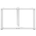 vidaXL Nohy konferenčného stolíka v tvare T, 2 ks, biele, 70x25x(42-43) cm, oceľové