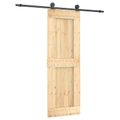 vidaXL Posuvné dvere 70 x 210 cm Masívne borovicové drevo (neupravené)