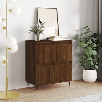 vidaXL Komoda hnedý dub 60x35x70 cm spracované drevo