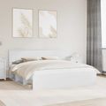 vidaXL Rám postele Biela 180 x 200 cm Masívne borovicové drevo