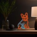 MANTA Pes buldoček, LED Neon plexi dekorácia