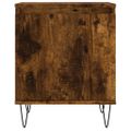 vidaXL Nočné skrinky 2 ks dymový dub 40x30x50 cm kompozitné drevo