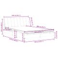 vidaXL Posteľ s matracom Hanko modrý 140x200 cm zamat