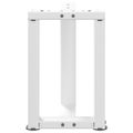 vidaXL Nohy konferenčného stolíka v tvare T, 2 ks, biele, 38x25x(42-43) cm, oceľové