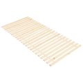 vidaXL Rolovateľné posteľné rošty 2ks s 23 lamelami 80x200 cm borovicový masív