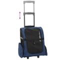 vidaXL Vozík pre domáce zvieratá 3 v 1, dizajn, modrý 48x32x(57-106) cm, oxfordská látka