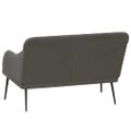vidaXL Lavička tmavosivá 110x76x80 cm zamat