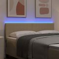 vidaXL LED hlavová doska Šedá zelená 144 cm Kordúrová tkanina