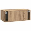 vidaXL Nástenná TV skrinka 78,5 x 41 x 30 cm Dub artisan