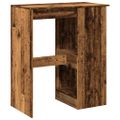 vidaXL Barový stôl s policami staré drevo 90x47,5x103,5cm kompoz.drevo