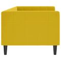 vidaXL Denná posteľ žltá 80x200 cm zamat
