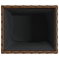 vidaXL Záhradné kvetináče 2 ks hnedé 36x30x32 cm polyratan